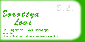 dorottya lovi business card